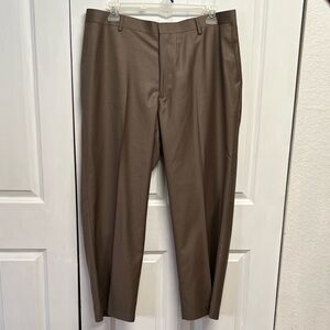 Covington Olive Brown Flat Front Dress Pants Size 41